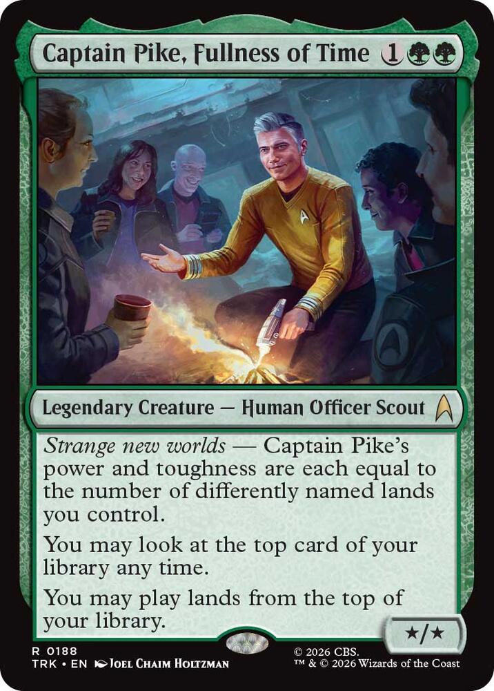 Captain Pike, Fullness of Time (188) [Star Trek] | Boutique FDB TCG
