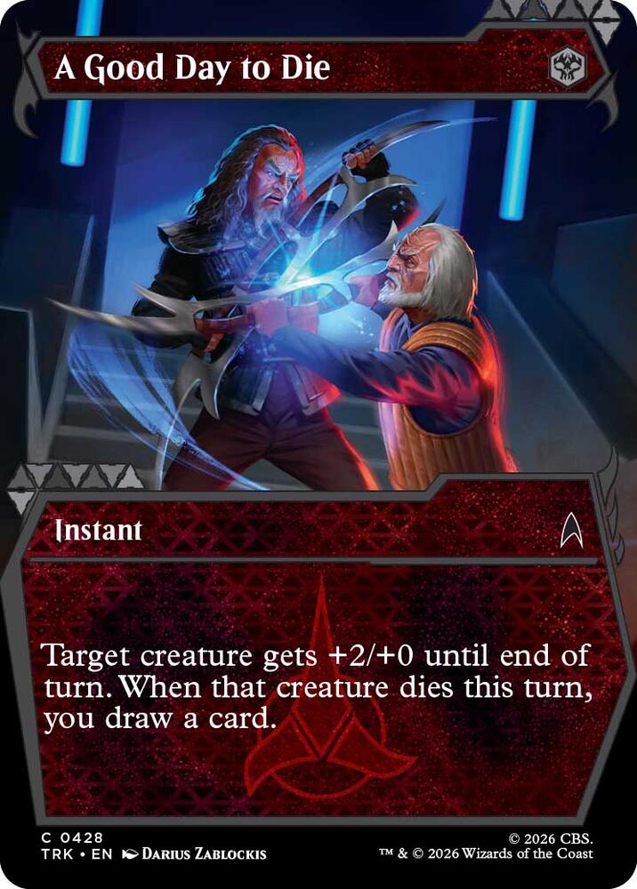 A Good Day to Die (Showcase) (428) [Star Trek] | Boutique FDB TCG