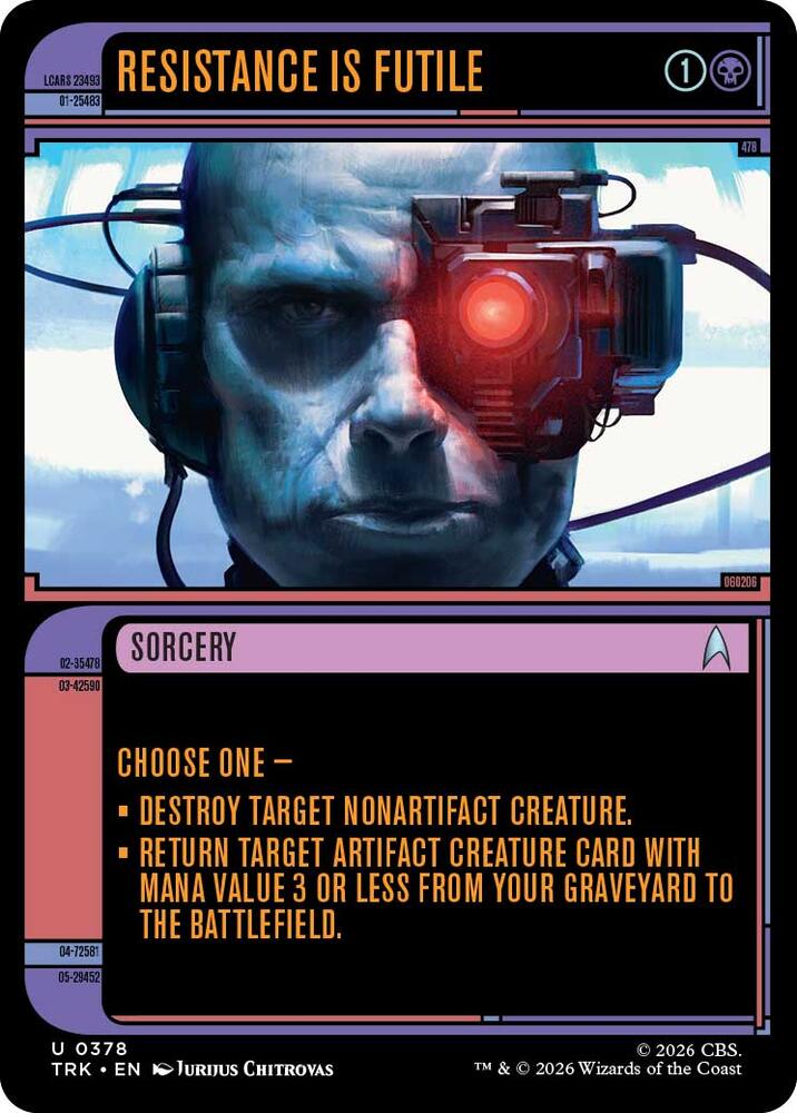 Resistance Is Futile (Showcase) (378) [Star Trek] | Boutique FDB TCG