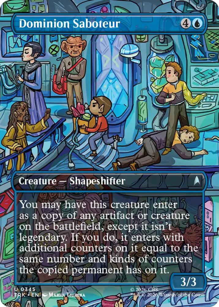 Dominion Saboteur (Borderless) (345) [Star Trek] | Boutique FDB TCG