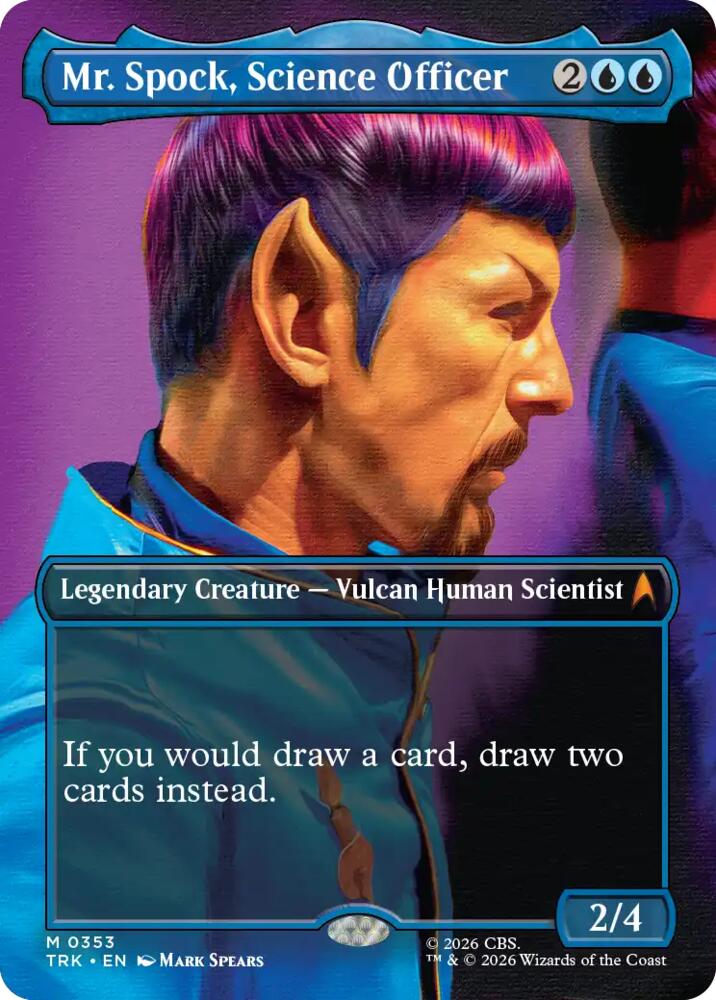 Mr. Spock, Science Officer (Borderless) (353) [Star Trek] | Boutique FDB TCG