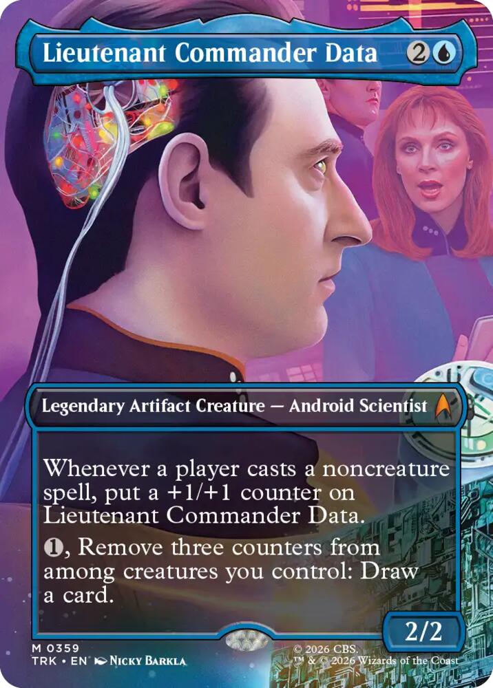 Lieutenant Commander Data (Borderless) (359) [Star Trek] | Boutique FDB TCG