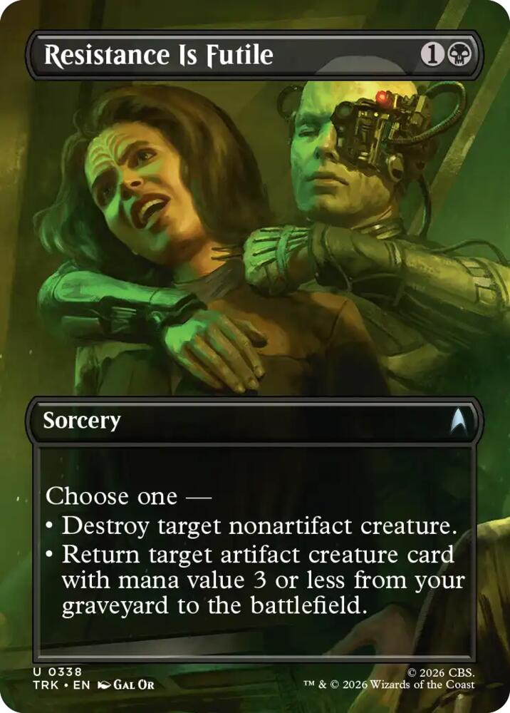 Resistance Is Futile (Borderless) (338) [Star Trek] | Boutique FDB TCG