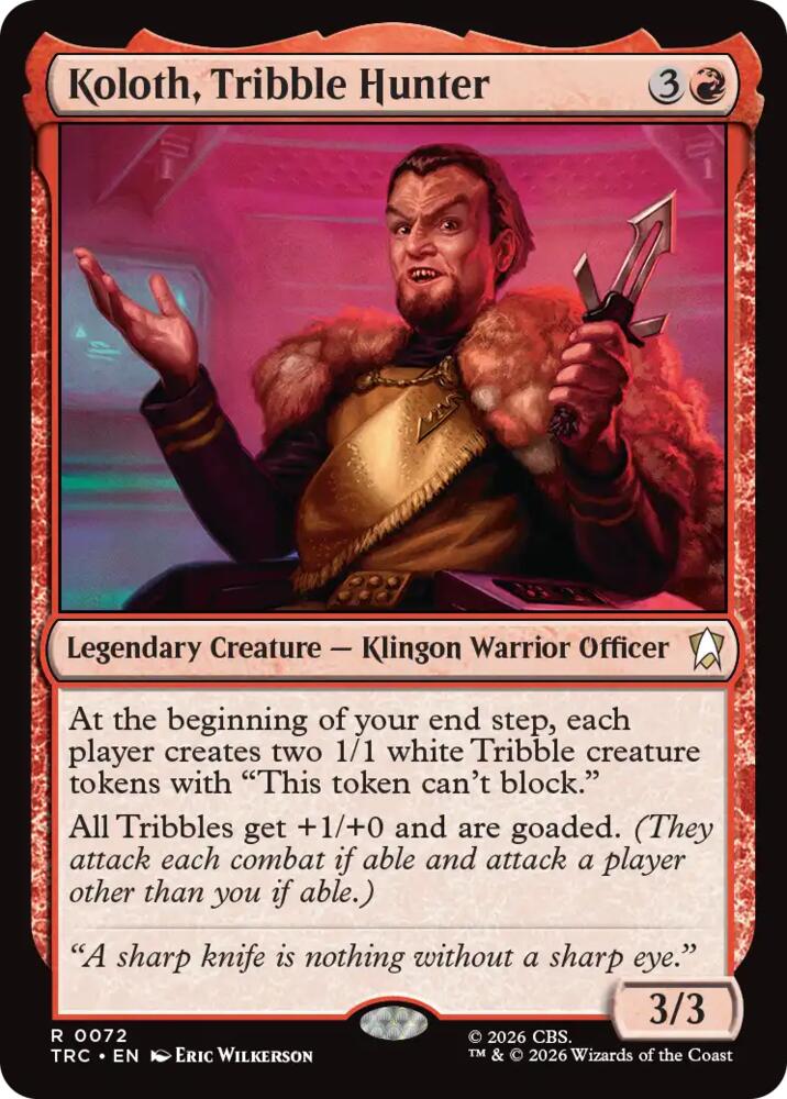 Koloth, Tribble Hunter (72) [Star Trek] | Boutique FDB TCG