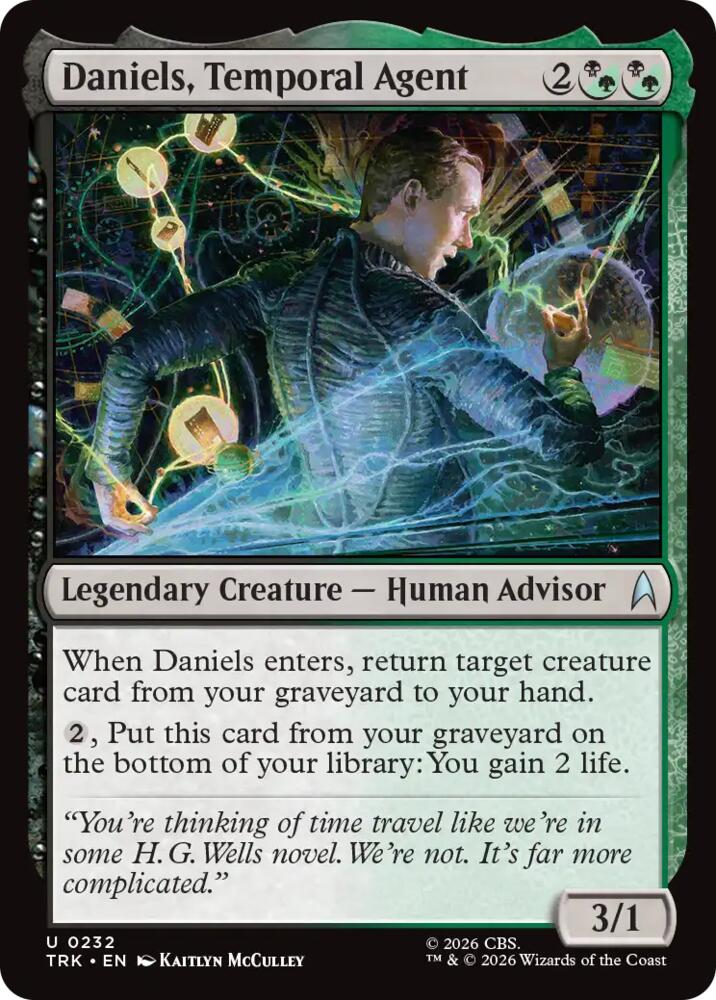 Daniels, Temporal Agent (232) [Star Trek] | Boutique FDB TCG