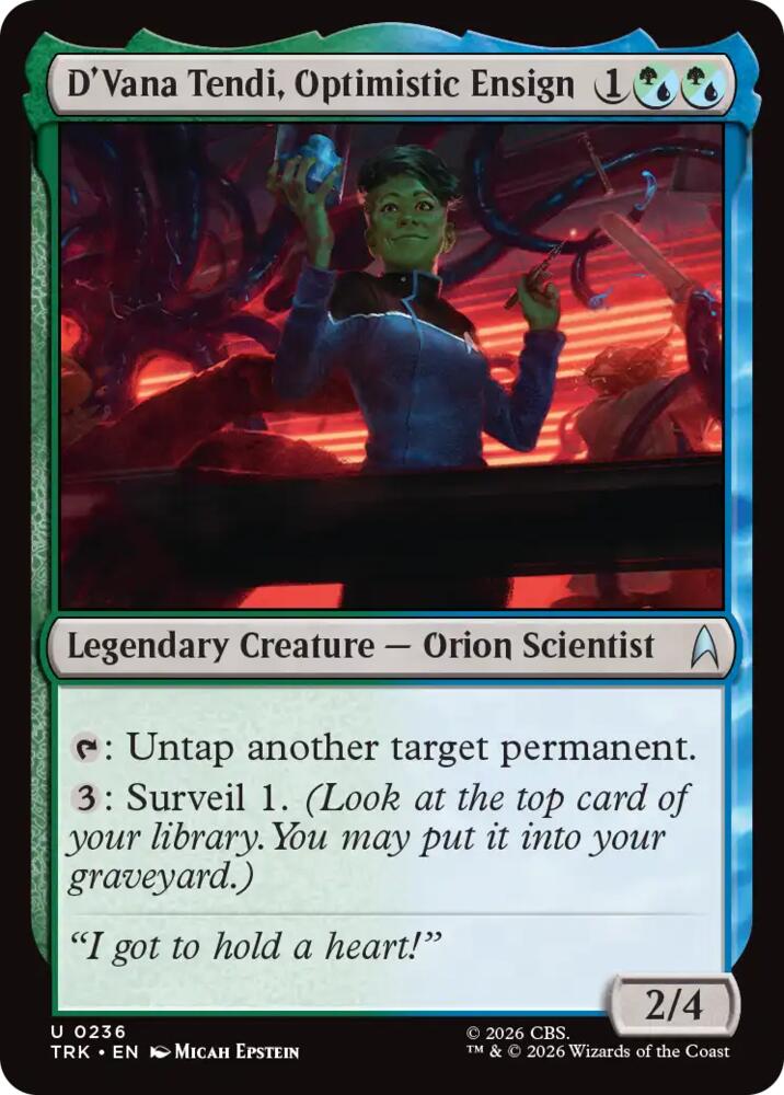 D'Vana Tendi, Optimistic Ensign (236) [Star Trek] | Boutique FDB TCG
