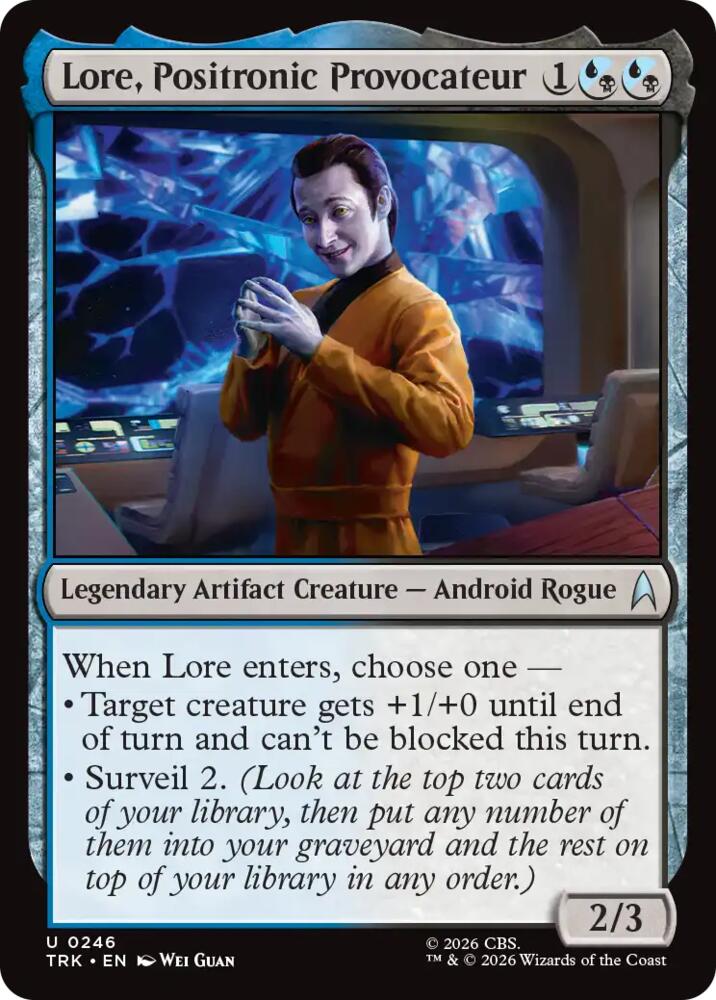 Lore, Positronic Provocateur (246) [Star Trek] | Boutique FDB TCG