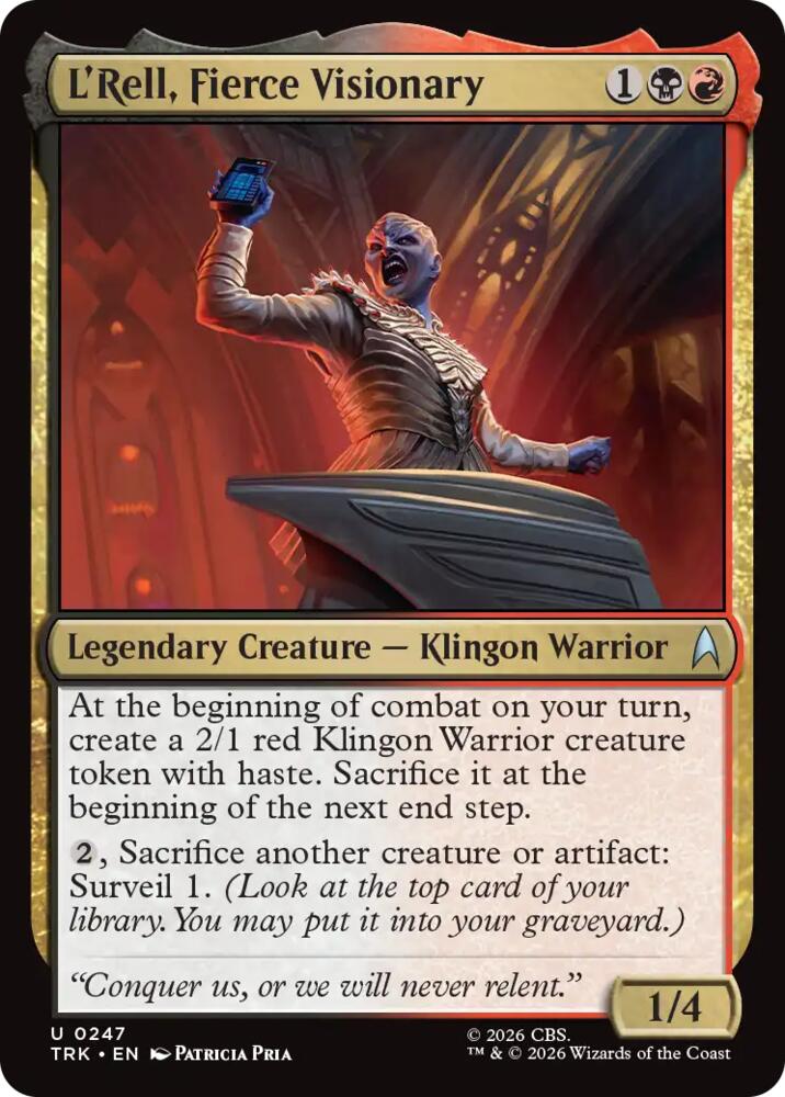 L'Rell, Fierce Visionary (247) [Star Trek] | Boutique FDB TCG