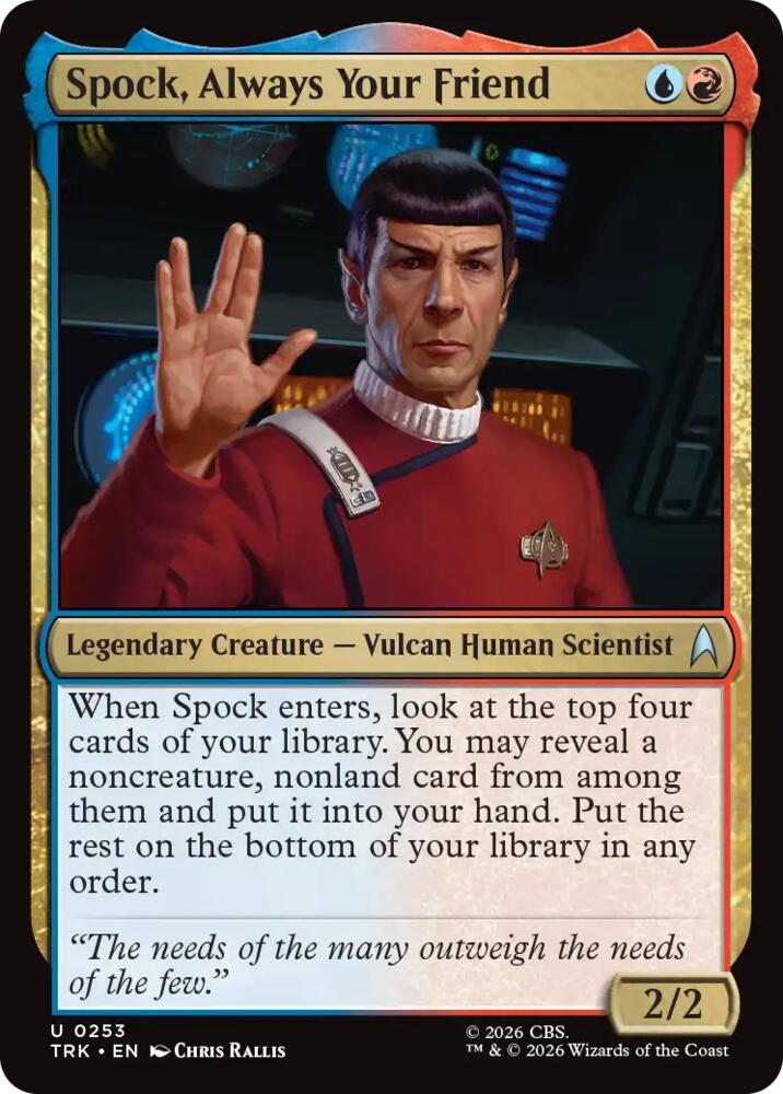 Spock, Always Your Friend (253) [Star Trek] | Boutique FDB TCG