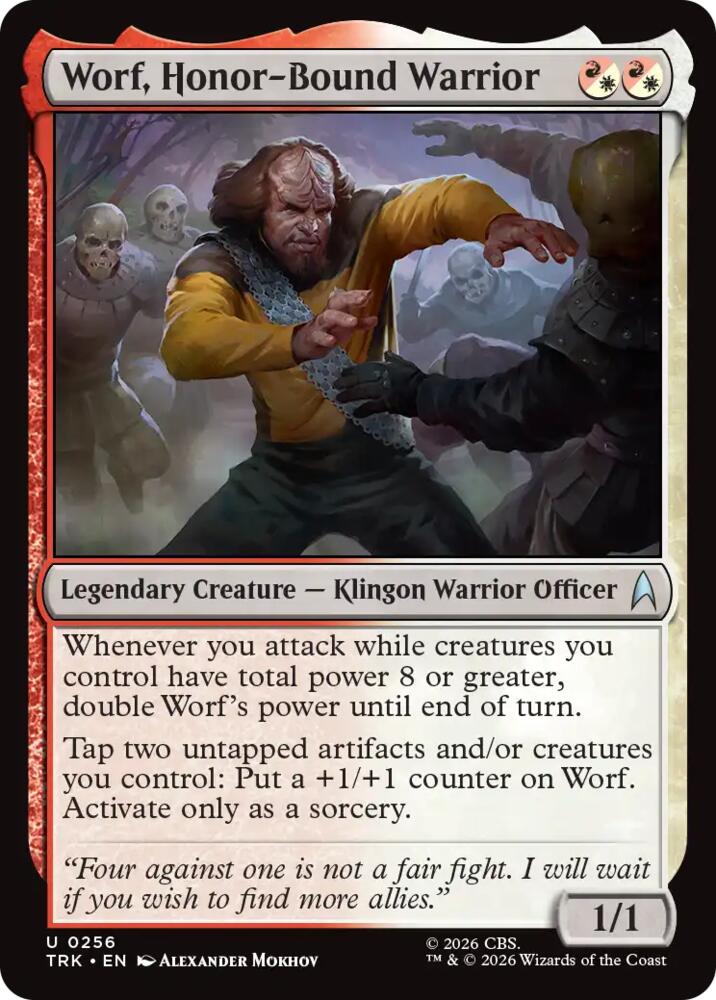 Worf, Honor-Bound Warrior (256) [Star Trek] | Boutique FDB TCG