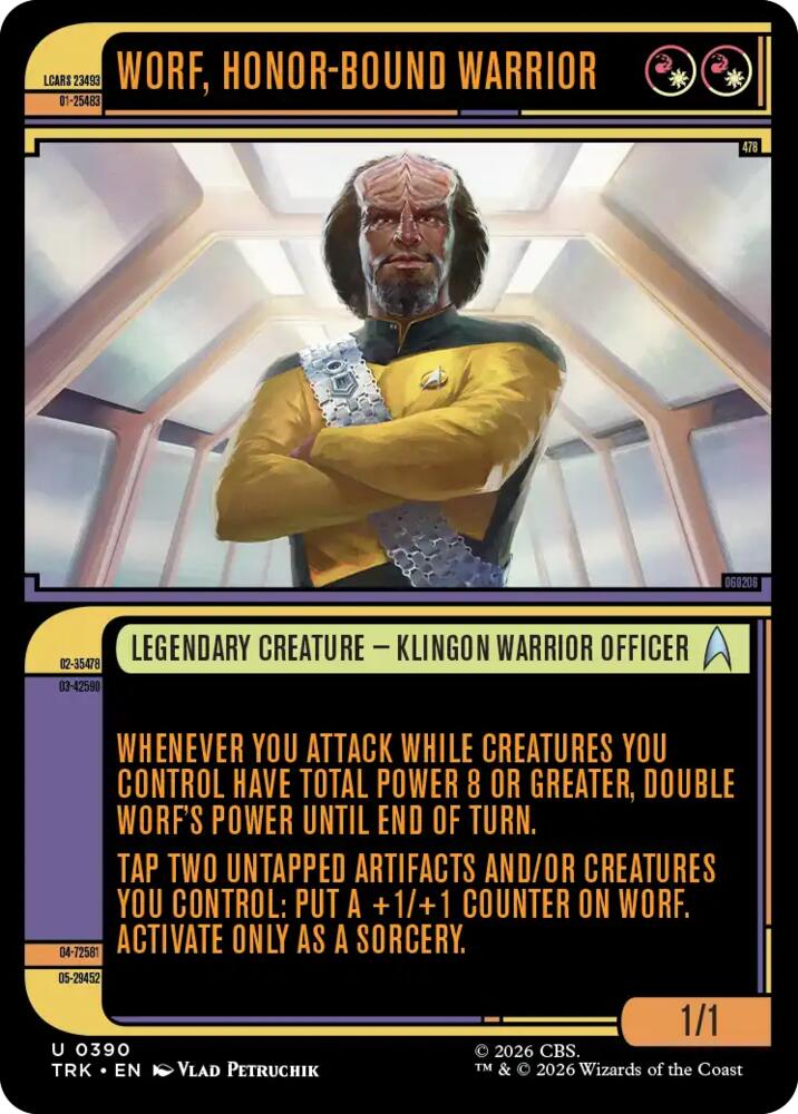 Worf, Honor-Bound Warrior (Showcase) (0390) [Star Trek] | Boutique FDB TCG