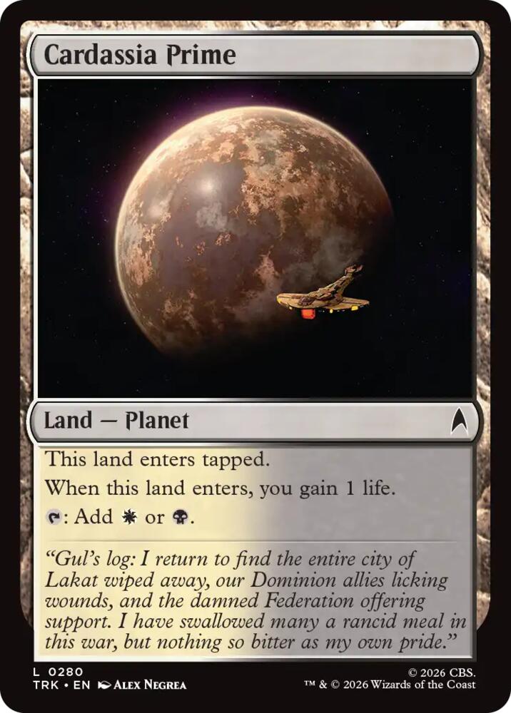 Cardassia Prime (280) [Star Trek] | Boutique FDB TCG