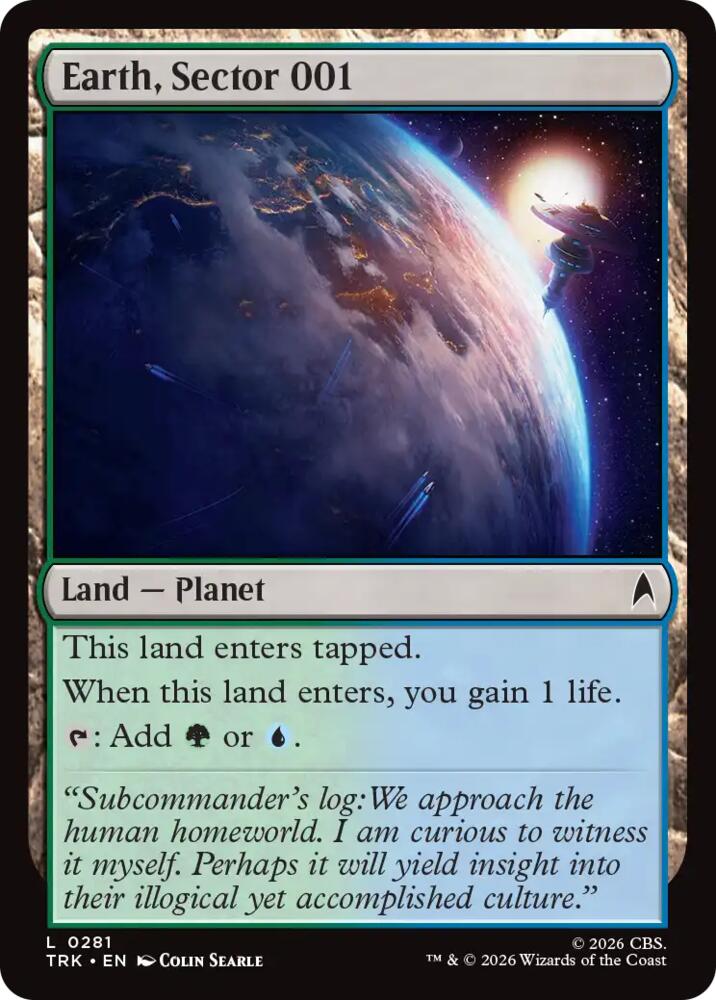 Earth, Sector 001 (281) [Star Trek] | Boutique FDB TCG