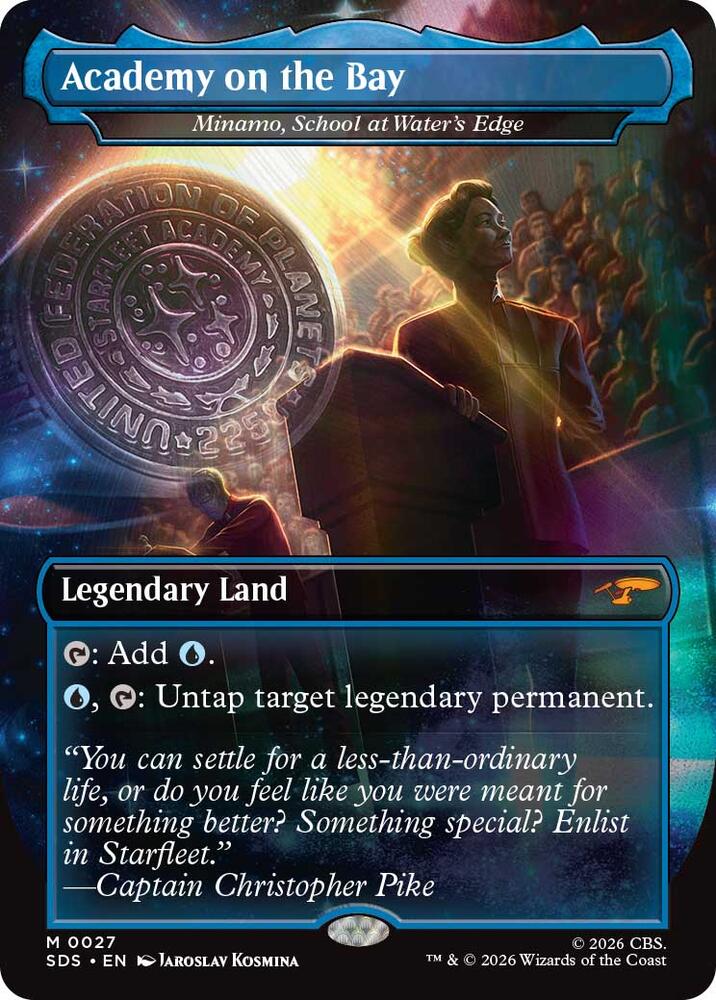 Academy on the Bay - Minamo, School at Water's Edge (Borderless) (27) [Star Trek: Stardates] | Boutique FDB TCG