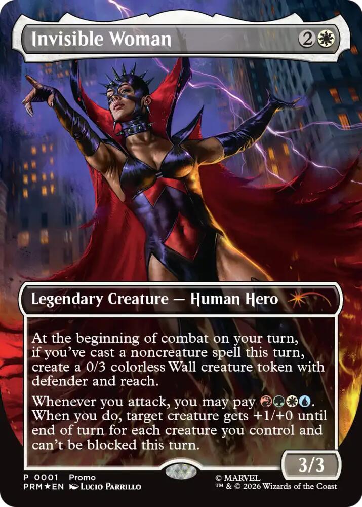 Invisible Woman (Borderless) (1) [Unique and Miscellaneous Promos] | Boutique FDB TCG