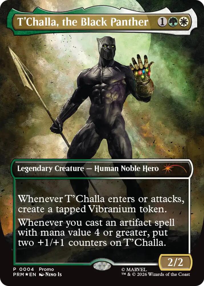 T'Challa, the Black Panther (Borderless) (4) [Unique and Miscellaneous Promos] | Boutique FDB TCG