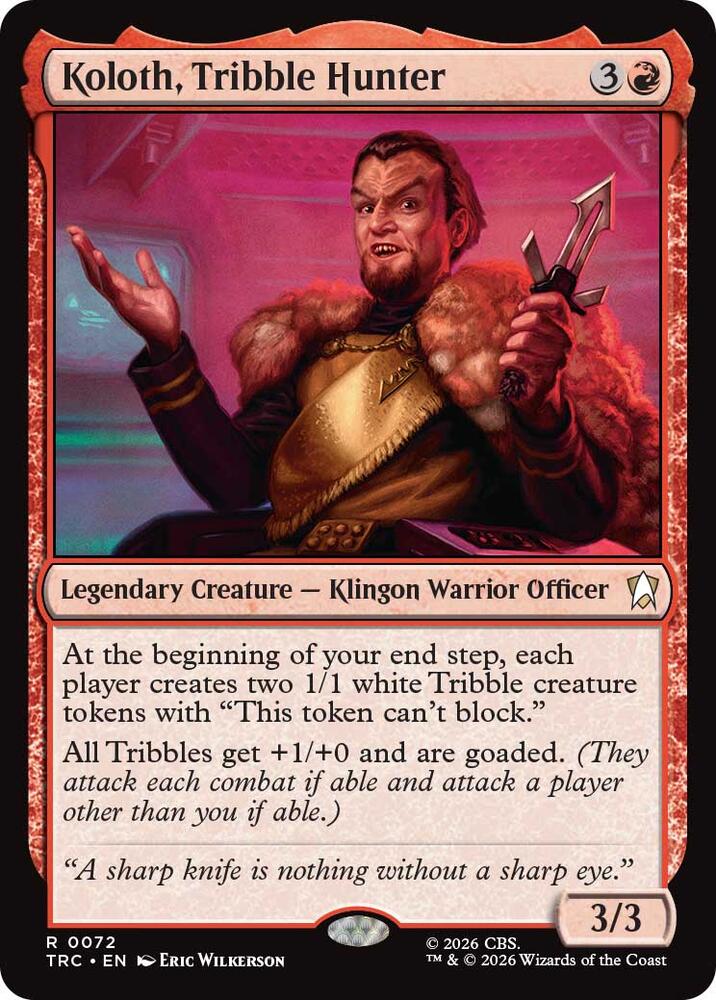Koloth, Tribble Hunter (72) [Star Trek Commander] | Boutique FDB TCG