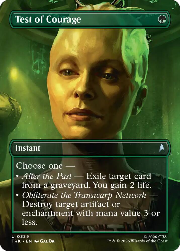 Test of Courage (Borderless) (339) [Star Trek] | Boutique FDB TCG