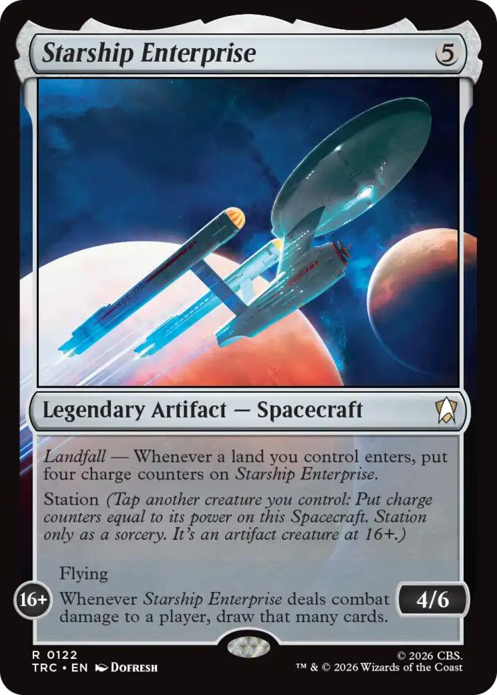 Starship Enterprise (Surge Foil) (122) [Star Trek Commander] | Boutique FDB TCG