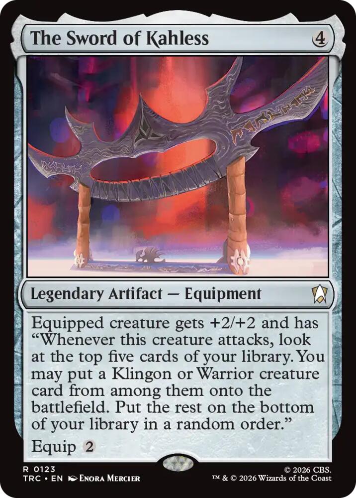 The Sword of Kahless (Surge Foil) (123) [Star Trek Commander] | Boutique FDB TCG