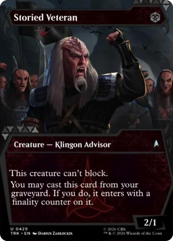 Storied Veteran (Showcase) (429) [Star Trek] | Boutique FDB TCG