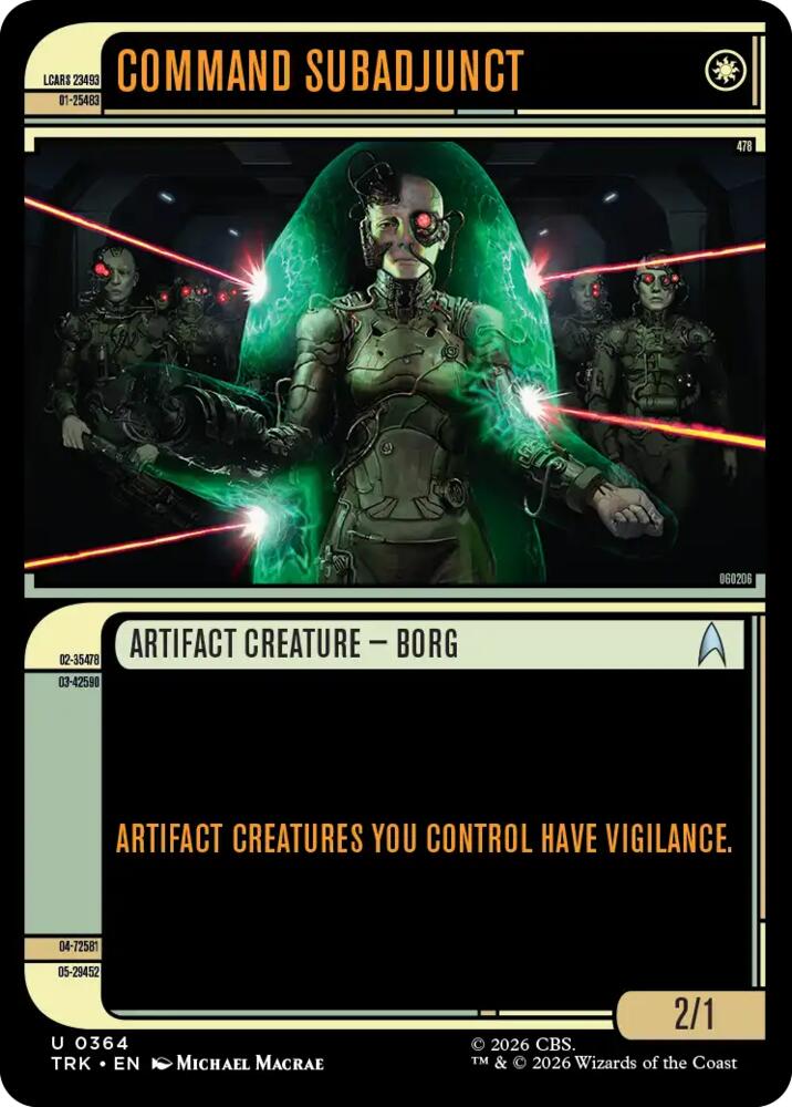Command Subadjunct (Showcase) (364) [Star Trek] | Boutique FDB TCG