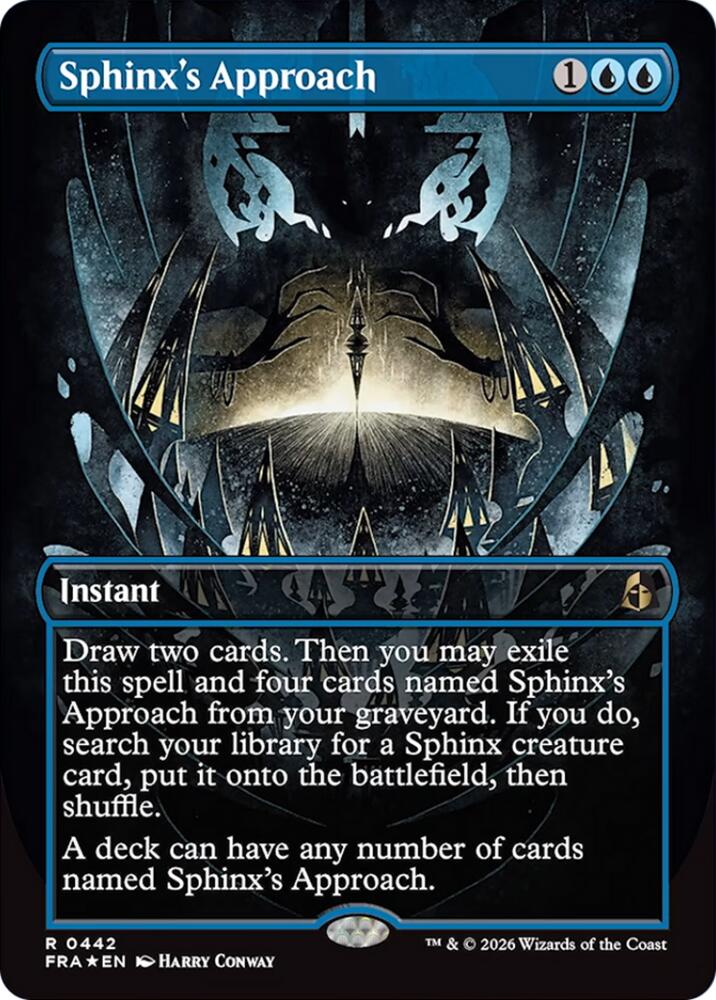 Sphinx's Approach (Borderless) (442) [Reality Fracture] | Boutique FDB TCG