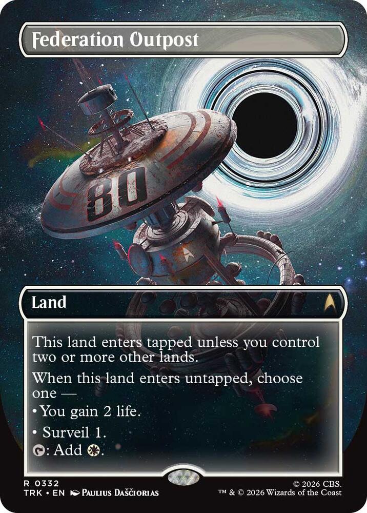 Federation Outpost (Borderless) (332) [Star Trek] | Boutique FDB TCG