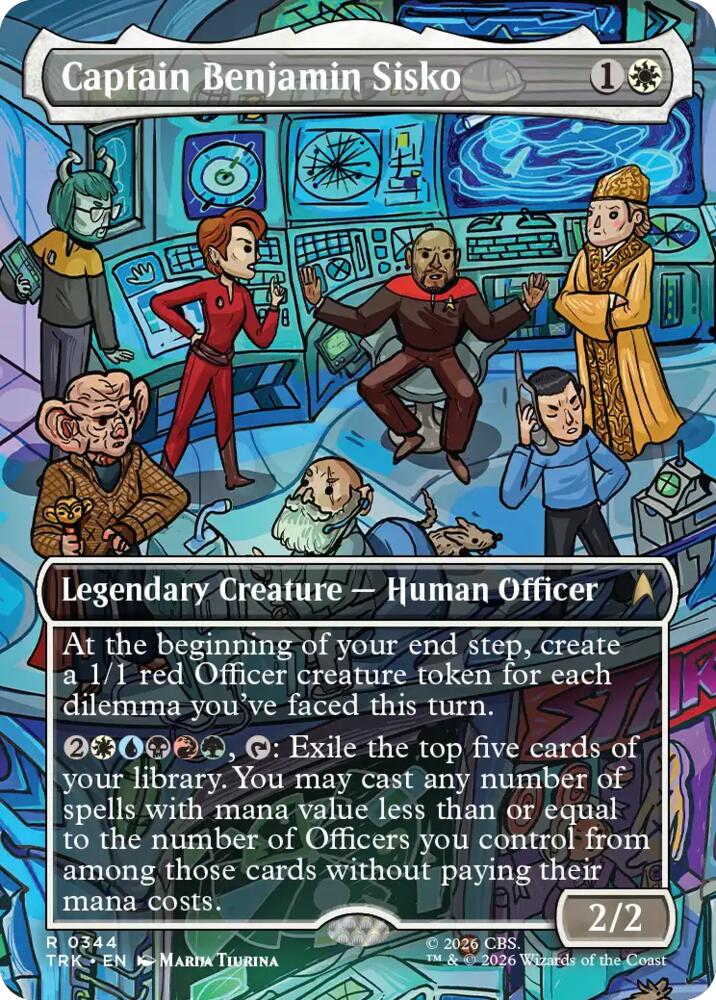 Captain Benjamin Sisko (Borderless) (344) [Star Trek] | Boutique FDB TCG