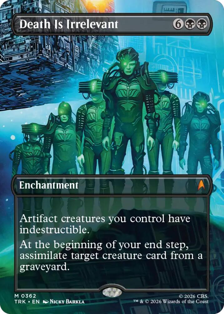 Death Is Irrelevant (Borderless) (362) [Star Trek] | Boutique FDB TCG