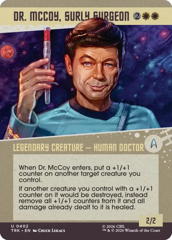 Dr. McCoy, Surly Surgeon (Showcase) (402) [Star Trek] | Boutique FDB TCG