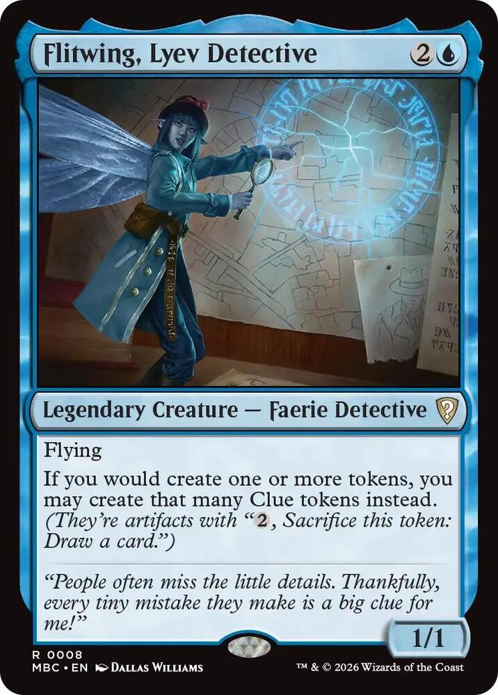 Flitwing, Lyev Detective (8) [Mystery Booster Commander Edition] | Boutique FDB TCG