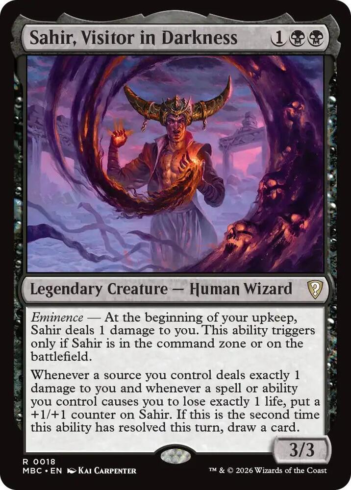 Sahir, Visitor in Darkness (18) [Mystery Booster Commander Edition] | Boutique FDB TCG