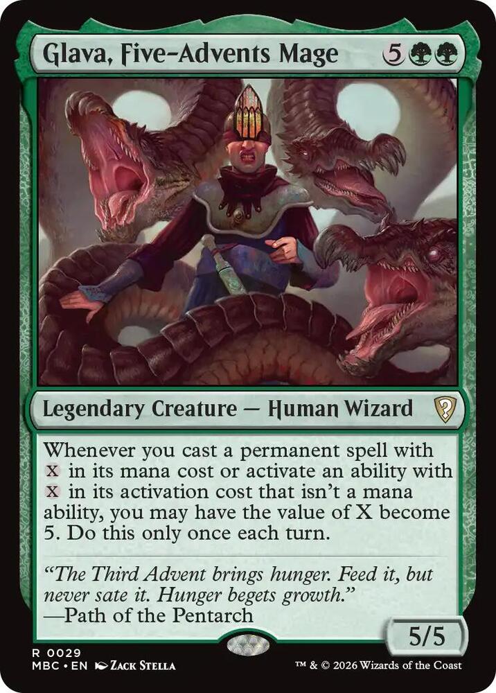 Glava, Five-Advents Mage (29) [Mystery Booster Commander Edition] | Boutique FDB TCG