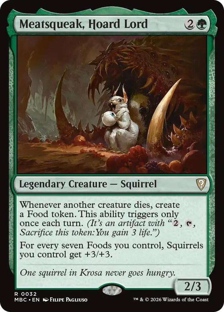 Meatsqueak, Hoard Lord (32) [Mystery Booster Commander Edition] | Boutique FDB TCG