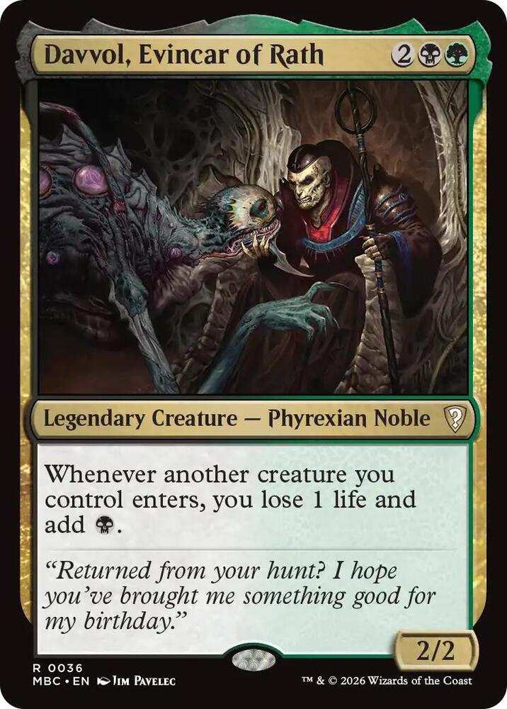 Davvol, Evincar of Rath (36) [Mystery Booster Commander Edition] | Boutique FDB TCG