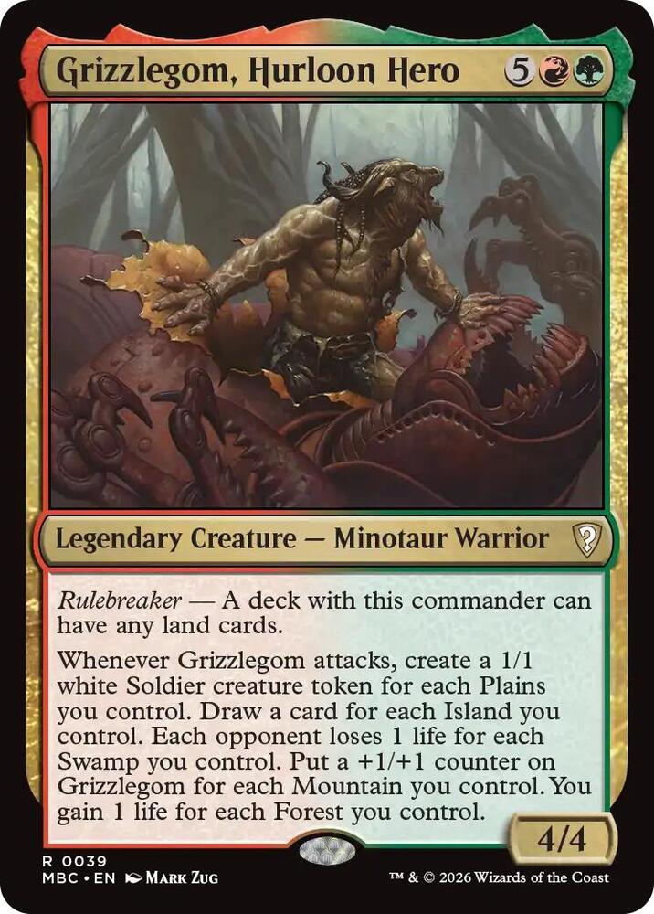 Grizzlegom, Hurloon Hero (39) [Mystery Booster Commander Edition] | Boutique FDB TCG