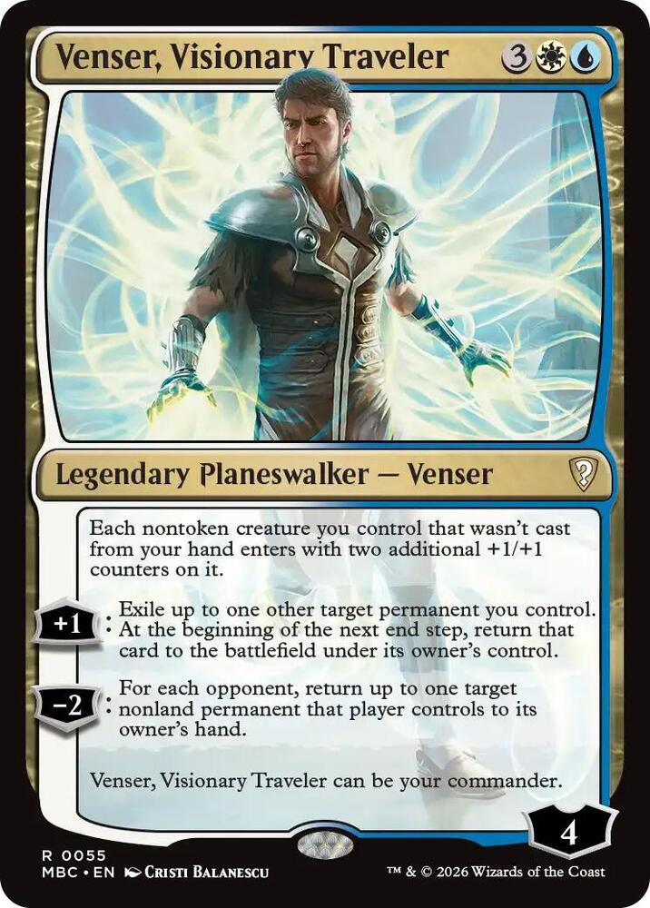 Venser, Visionary Traveler (55) [Mystery Booster Commander Edition] | Boutique FDB TCG