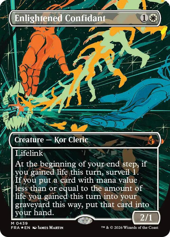 Enlightened Confidant (Borderless) (0439) [Reality Fracture] | Boutique FDB TCG