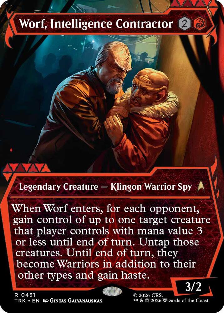 Worf, Intelligence Contractor (Showcase) (431) [Star Trek] | Boutique FDB TCG