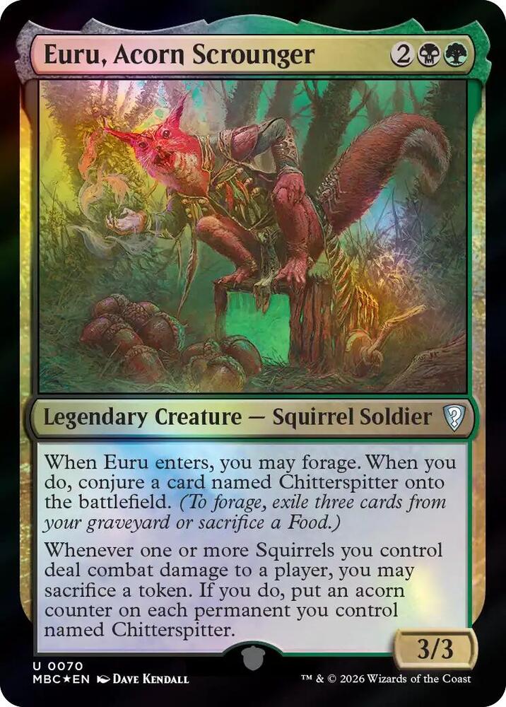 Euru, Acorn Scrounger (70) [Mystery Booster Commander Edition] | Boutique FDB TCG