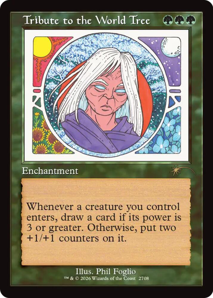 Tribute to the World Tree (Retro Frame) (2708) [Secret Lair Drop] | Boutique FDB TCG