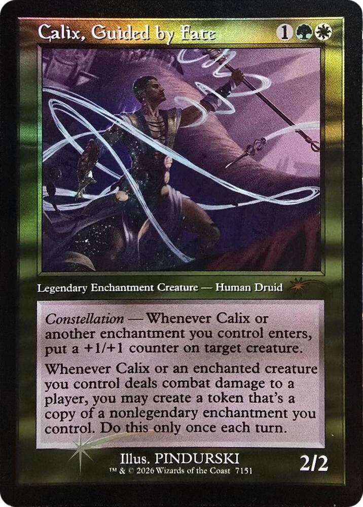 Calix, Guided by Fate (Retro Frame) (7151) [Secret Lair Drop] | Boutique FDB TCG