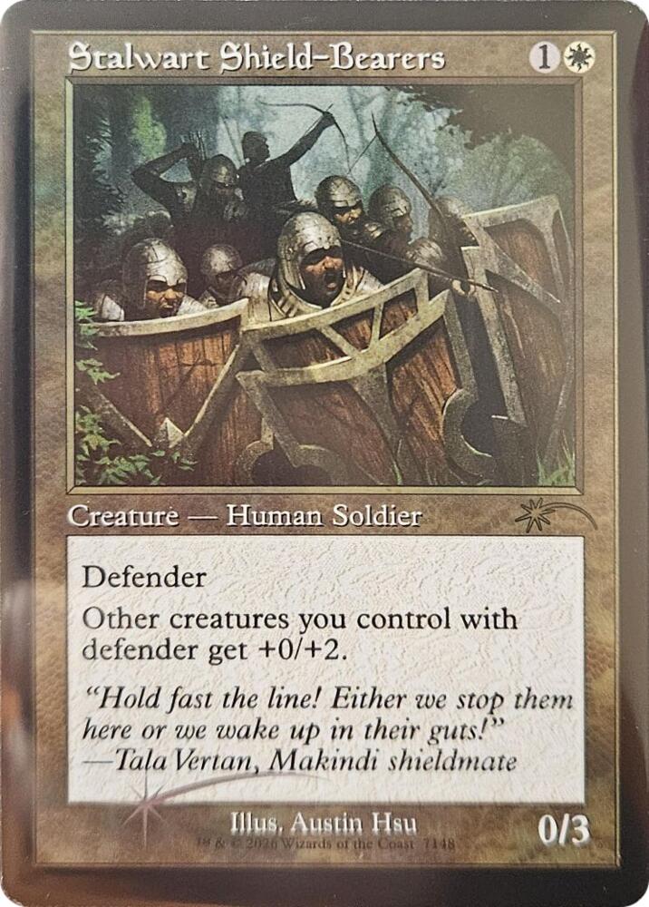 Stalwart Shield-Bearers (Retro Frame) (7148) [Secret Lair Drop] | Boutique FDB TCG