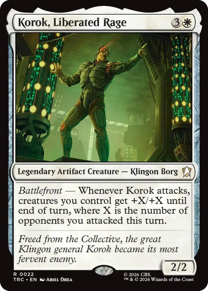 Korok, Liberated Rage (Surge Foil) (22) [Star Trek Commander] | Boutique FDB TCG