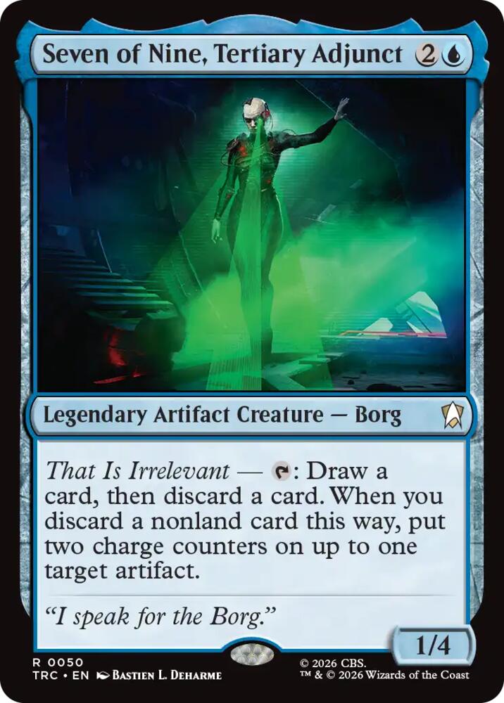 Seven of Nine, Tertiary Adjunct (Surge Foil) (50) [Star Trek Commander] | Boutique FDB TCG
