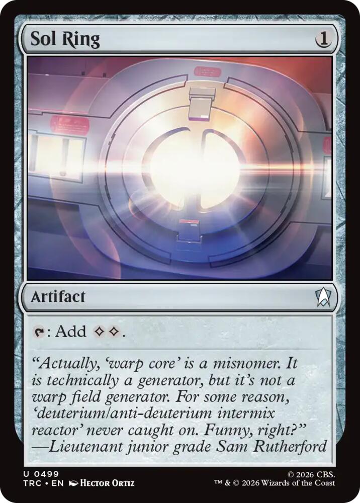 Sol Ring (Surge Foil) (499) [Star Trek Commander] | Boutique FDB TCG