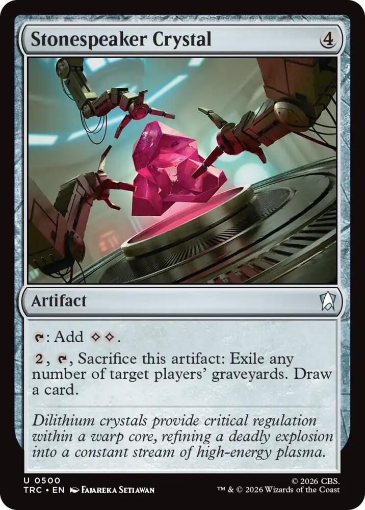 Stonespeaker Crystal (Surge Foil) (500) [Star Trek Commander] | Boutique FDB TCG