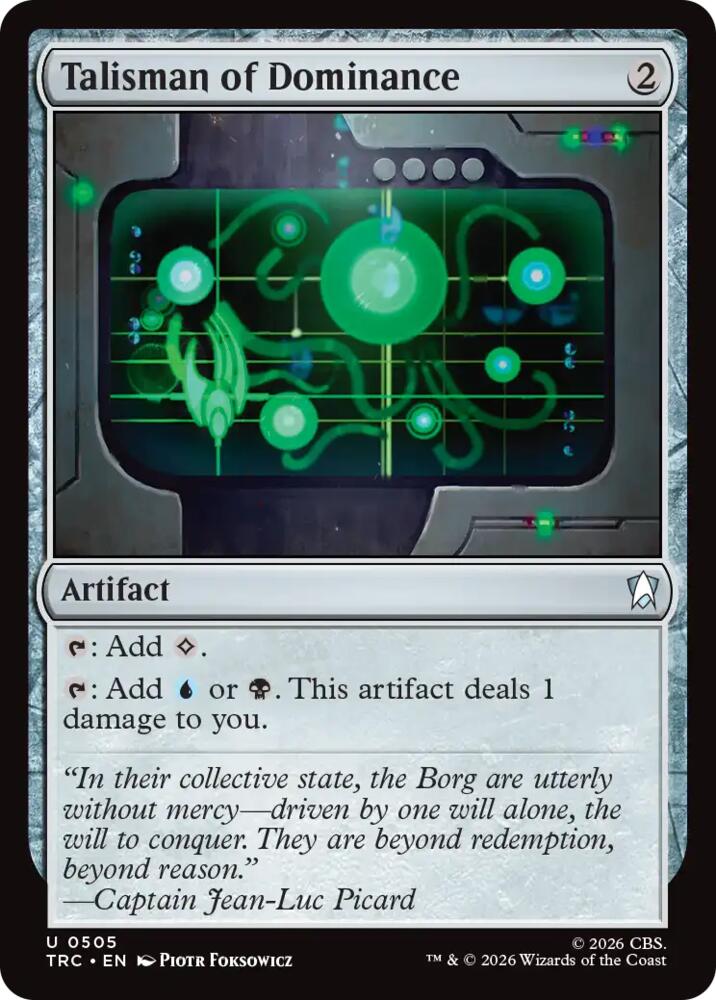 Talisman of Dominance (Surge Foil) (505) [Star Trek Commander] | Boutique FDB TCG