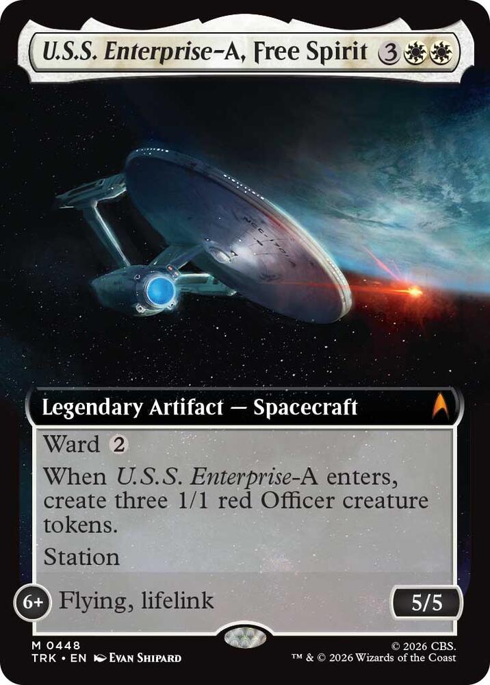 U.S.S. Enterprise-A, Free Spirit (Extended Art) (448) [Star Trek] | Boutique FDB TCG